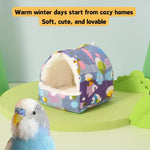 Winter Warm Hamster Plush Nest Toy Parrot Bird Bed - GreenFur