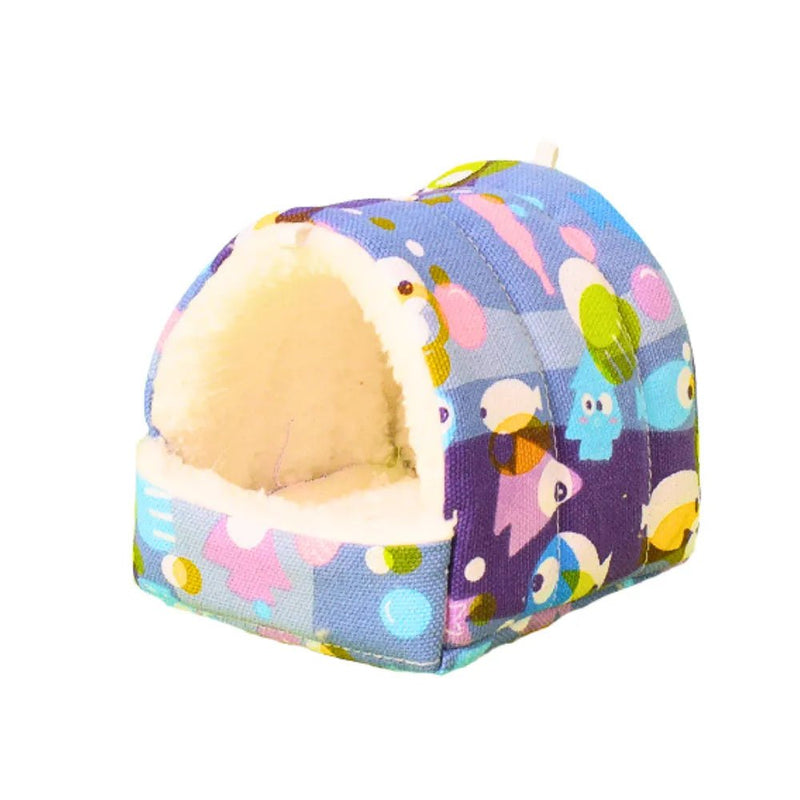 Winter Warm Hamster Plush Nest Toy Parrot Bird Bed - GreenFur