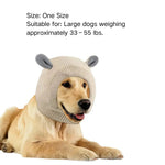 Winter Warm Head Wrap Quiet Pet Ear Muffs Knitted Dog Hat - GreenFur