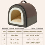 Winter Warmth Portable Pet Bed with Handle and Zipper Design - GreenFur