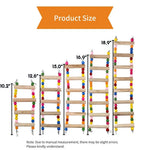 Wooden Climbing Ladder with Colorful Beads Bird Toy - GreenFur
