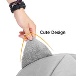 XL Size Short Plush Pet Bed Cave Cat Cave bed with Removable Cushion - GreenFur