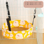Yellow Adjustable breathable Comfort Cage Hanging Pet Cat Hammock Bed - GreenFur