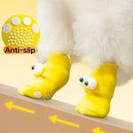 Yellow Anti Slip Cute Warm Pet Paw Socks - GreenFur