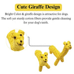 Yellow Giraffe Knotted Rope Toy for Dogs - GreenFur