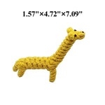 Yellow Giraffe Knotted Rope Toy for Dogs - GreenFur