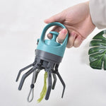 Zero - contact Portable Six - claw Dog Poop Scooper with Garbage Bag Dispenser - GreenFur