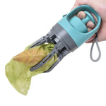 Zero - contact Portable Six - claw Dog Poop Scooper with Garbage Bag Dispenser - GreenFur