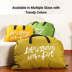 Zipper Closure Portable Foldable Outdoor Pet Bed Mat Handheld Dog and Cat Bed - GreenFur