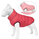 Zipper Design Reflective Strip Reversible Coat Warm Dog Jacket - GreenFur